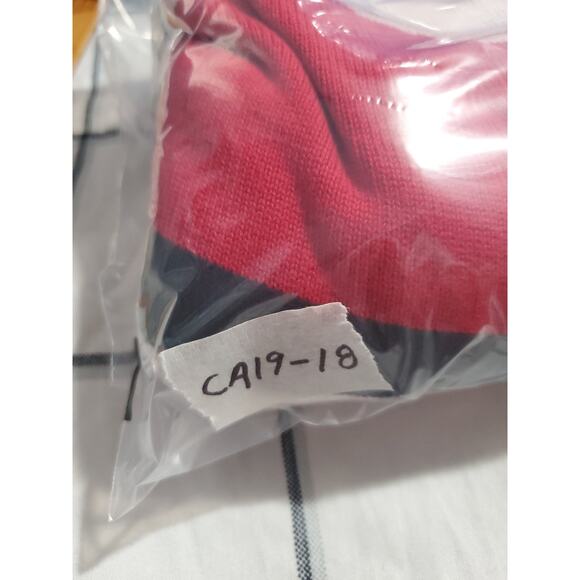 Tommy Hilfiger SZ L Jumper Sweater Men's Red Striped Knit Long Sleeve C19-18 - Picture 8 of 8